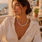 AVORIA colar branco marmoreado look