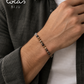 Pulseira masculina ATLAS em pedras naturais no pulso