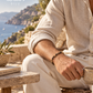 Pulseira masculina Locas Biju em pedras naturais, lifestyle mediterrânico